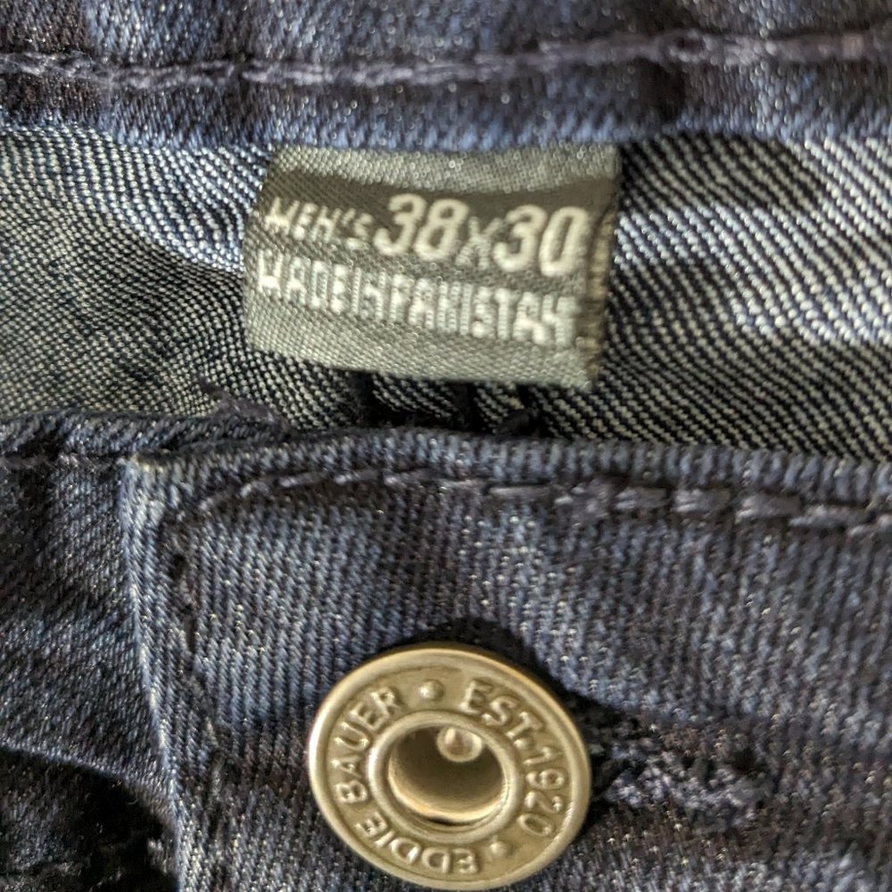 Eddie Bauer Men's Flex Jeans Slim Fit Size 38 X 30 Blue NWT - Picture 6 of 7